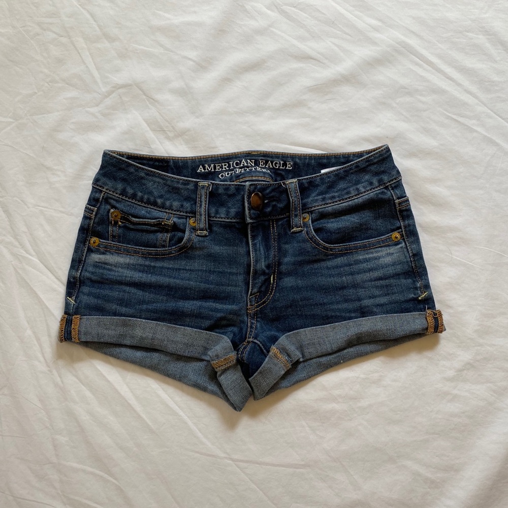 American Eagle Jean Shorts Dark Wash